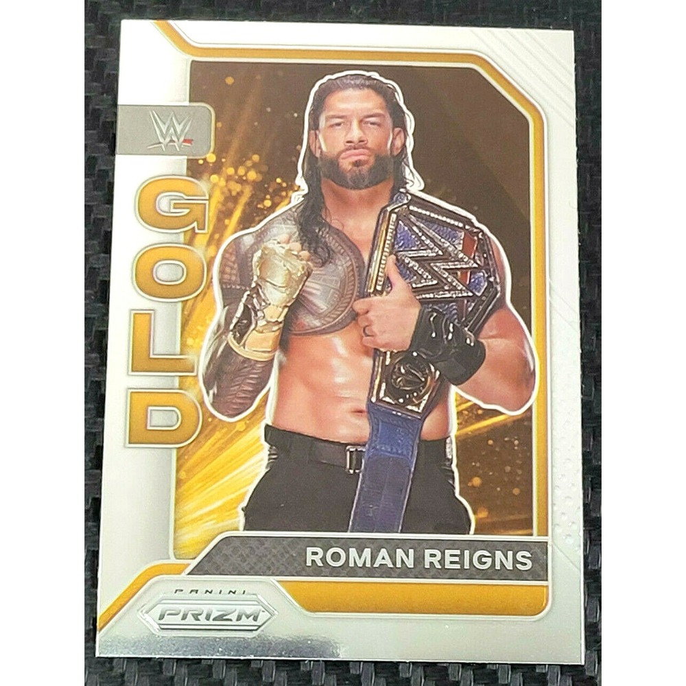 2022 WWE PANINI‎ PRIZM - ROMAN REIGNS - GOLD SP INSERT
